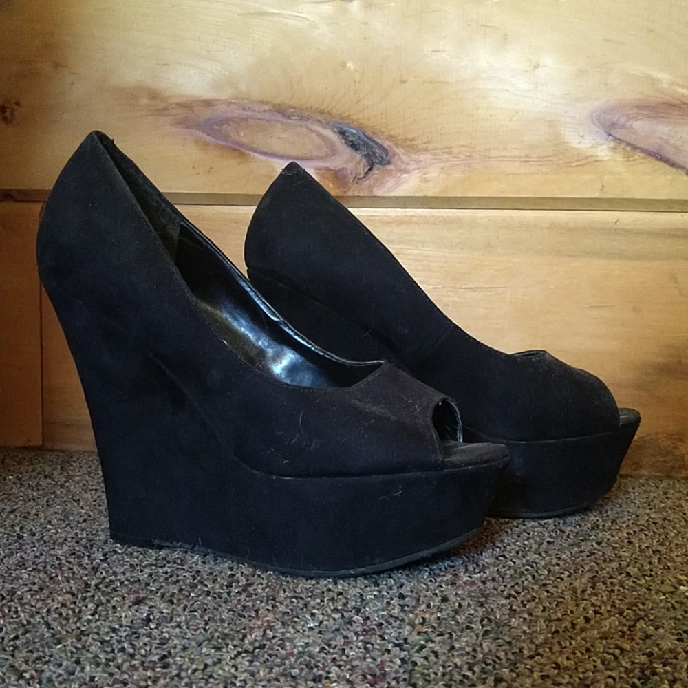 Candies open toe wedge heel